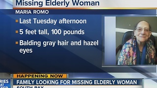 Family looking for missing elderly woman