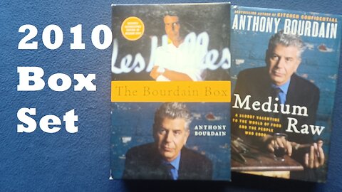 Medium Raw, by Anthony Bourdain, 2010 signature edition, The Bourdain Box set, BOOK COVER REVIEW