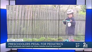 Preschoolers participate in Pedal for Pediatrics