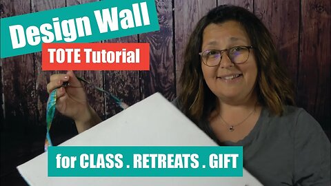 Design Wall Tote Tutorial | Portable Design Wall | Block sized Design Wall | Gift for Quilters