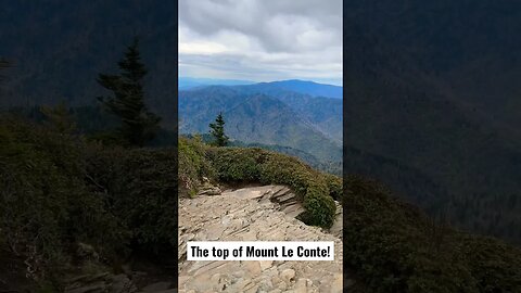 The Top of Mount Le Conte in The great a smoky Mountains national park. #hiking #smokeymountains