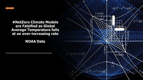 #NetZero Climate Models are Falsified as Global Average Temperature falls at an ever-increasing rate