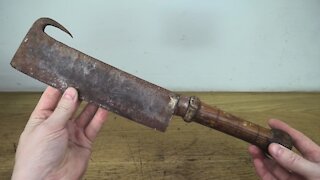 Restoration Antique Rusty Cleaver - Rust To Mirror Finish