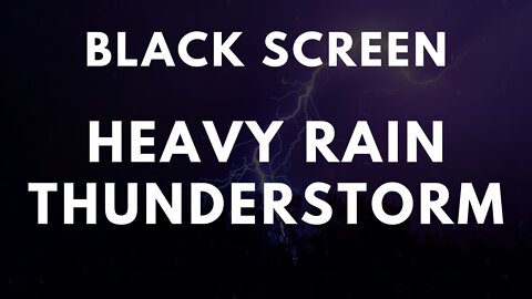 Heavy Rain thunderstorm sounds to sleep in 3 minutes | No more Insomnia, stress relief, rainy night