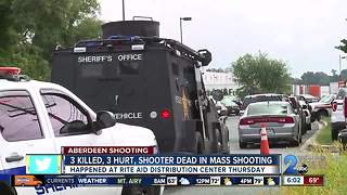 4 dead, including female shooter, 3 injured at Rite Aid distribution center in AberdeenThree people were killed and three were injured by a female shooter, who then turned the gun on herself, at the Rite Aid Distribution Center in Aberdeen Thursday morn