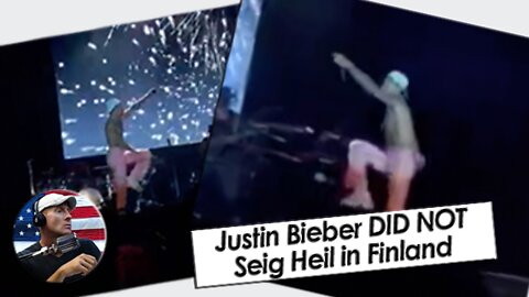 Justin Bieber DID NOT Goose Step Seig Heil on Stage in Finland