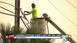 LInemen putting their lives on the line