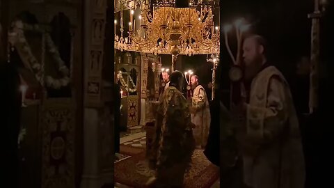 Athonite chanting during the Feast of the Elevation of the Holy Cross