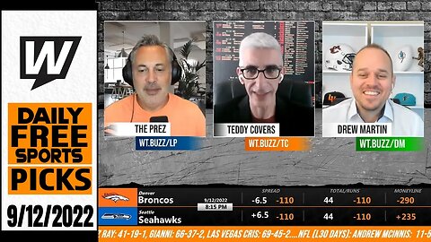 Free Sports Picks | WagerTalk Today | MLB Picks | Monday Night Football Betting Preview | Sept 12