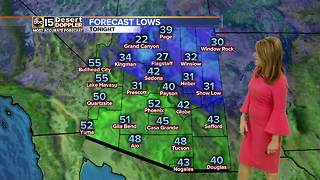 Cold front moving into the Valley