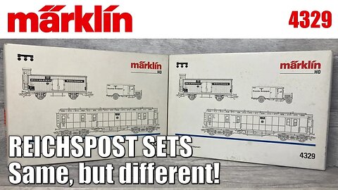 Why are these two model railway sets different? - Märklin 4329