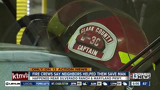 Fire crews describe neighbors helping save lives in fire