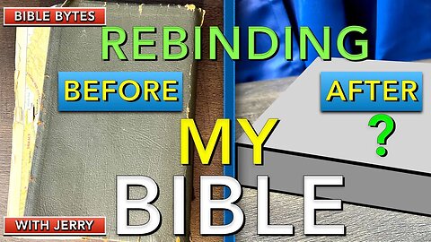 GETTING MY BIBLE REBOUND | RUSTIC LEATHERWORKS REVIEW | BIBLE REPAIR | BIBLE BYTES WITH JERRY |