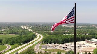Celebrating Flag Day at North America's tallest flagpole in Sheboygan