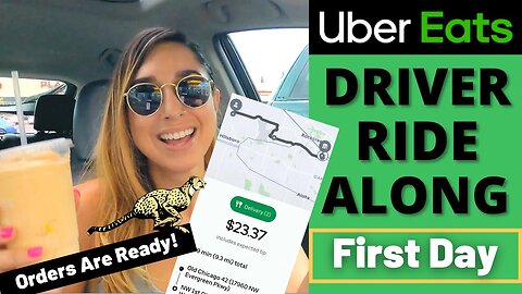 Uber Eats Driver First Day Ride Along | Orders Are Ready! | Part 2