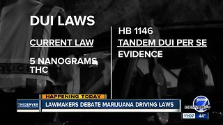 Colorado lawmakers to debate tandem DUI per se bill