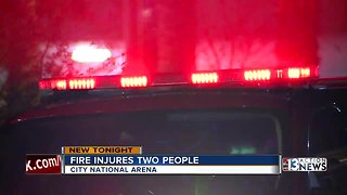 2 people injured during a kitchen fire at City National Arena