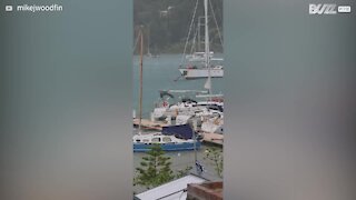 Un cyclone a fait des dégâts en Grèce