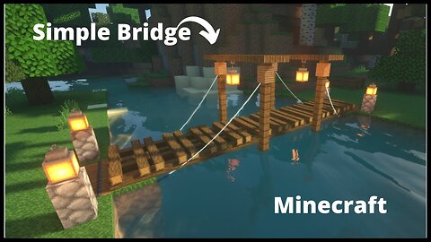Best Bridge In Minecraft || How To Make Bridge In Minecraft