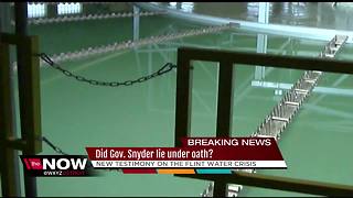 New testimony alleges Gov. Snyder lied under oath about lead in Flint water