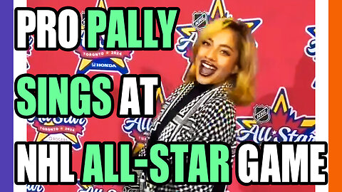 Pro Pally Celeb Sings At The NHL All-Star Game