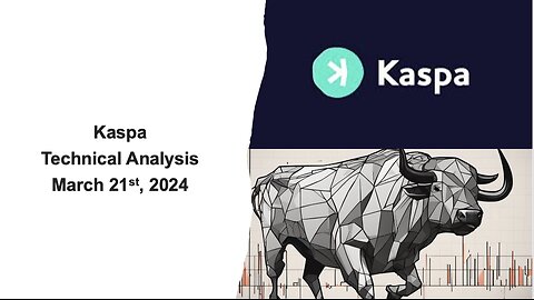 Kaspa Coin - Technical Analysis, March 21st, 2024