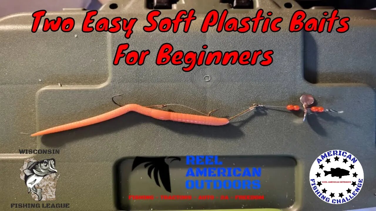 Two Easy BASS FISHING Soft Plastic Baits (GREAT FOR BEGINNERS)