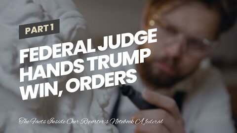Federal judge hands Trump win, orders special master to review evidence seized from Mar-a-Lago