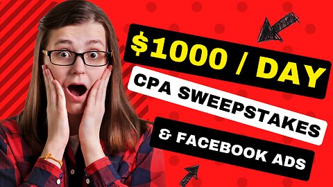 Sweepstakes Offers and Facebook Ads - New Method 🔥🔥🔥