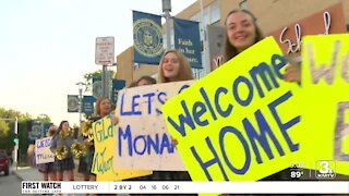 Mercy High School kicking off with its welcome day tradition