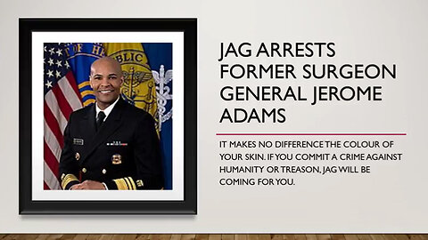 JAG Arrests Former Surgeon General Jerome Adams