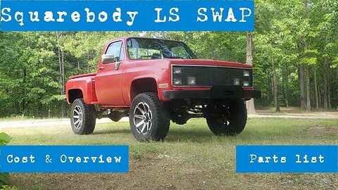 Squarebody LS Swap Overview and Cost "All parts linked in description"