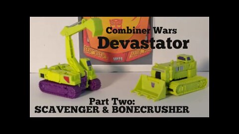 Combiner Wars Devastator Review - Part Two Scavenger and Bonecrusher Titan Class Rodimusbill Review