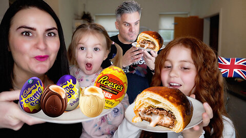 Brits Try [Cream Egg Croissants] for the first time! ***OMG***