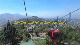 San Cristobal Hill en Santiago, Chile