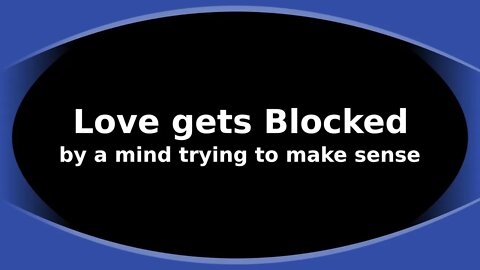 Morning Musings # 129 - #love gets #blocked by a #mind that is trying to make #sense . 🧠💔