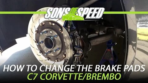 How to Change Brake Pads on a C7 Corvette | Sons of Speed