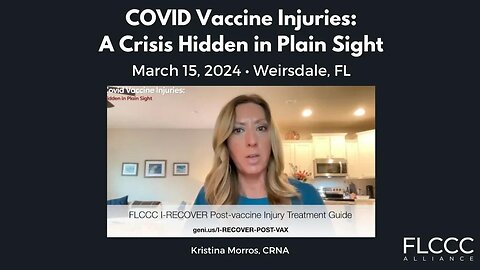 Kristina Morros, CRNA Speaking About Resources at Covid Vaccine Injuries: A Crisis Hidden in Plain