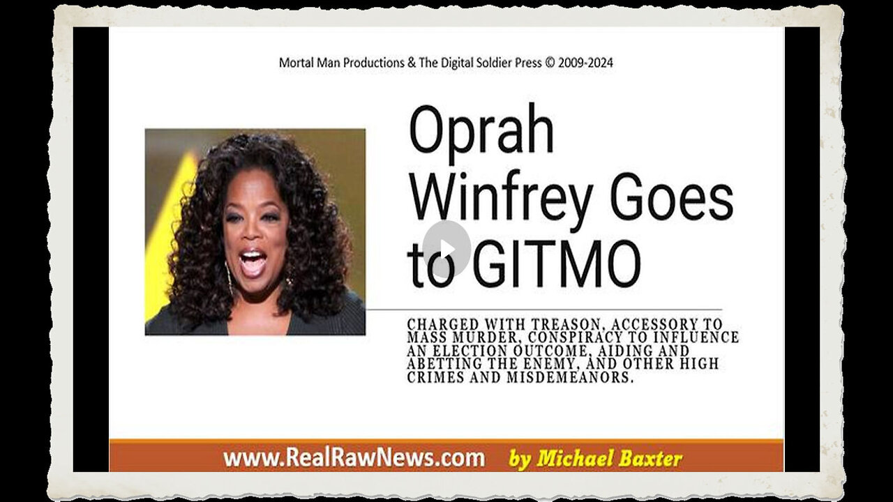 Oprah Winfrey Arrested In December And Taken To Gitmo 0594