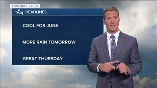 Cool for June: Highs in the 60s-70s today