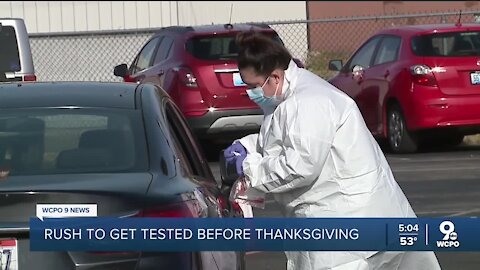 Tri-State families rush for COVID testing before Thanksgiving travel