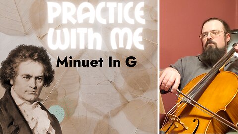 Minuet In G from the Suzuki Cello Book Volume 3 | Practice Cello With Me