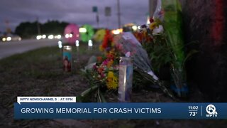 Memorial grows for Martin County crash victims