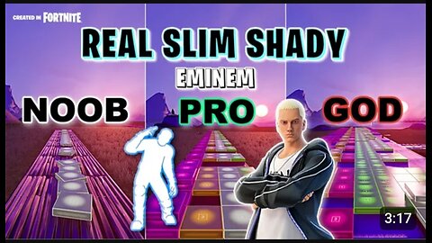 Eminem - The Real Slim Shady - Noob vs Pro vs God (Fortnite Music Blocks)