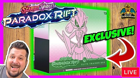 Paradox Rift Exclusive Pokemon Center ETB (Iron Valiant) | Pokemon Cards Opening LIVE! Free Codes