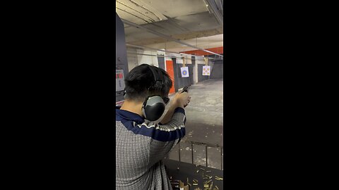 My friends first time shooting a gun