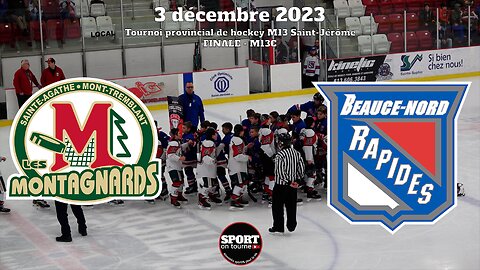 Faits saillants - Match du 3 décembre 2023 - Finale M13C Tournoi provincial de hockey de St-Jérôme