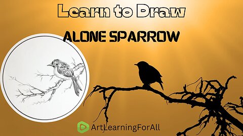 Master the Art of Sketching a Solitary Sparrow 🎨✍️