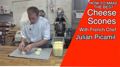 How to make tasty "Cheese Scones" with French Chef Julien Picamil.