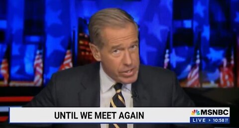 WATCH Brian Williams Issue Warning At His Signing Off After 28 Years To "A Nation Unrecognizable"